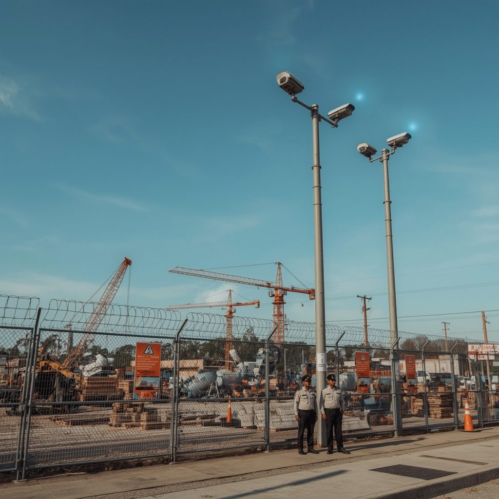 Security at a construction site